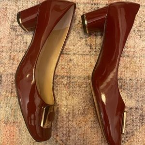 Diane Von Furstenberg Bonnie Patent Leather Pump